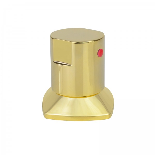 ACABAMENTO PARA REGISTRO C44 ÁGUA QUENTE/FRIA GOLD
