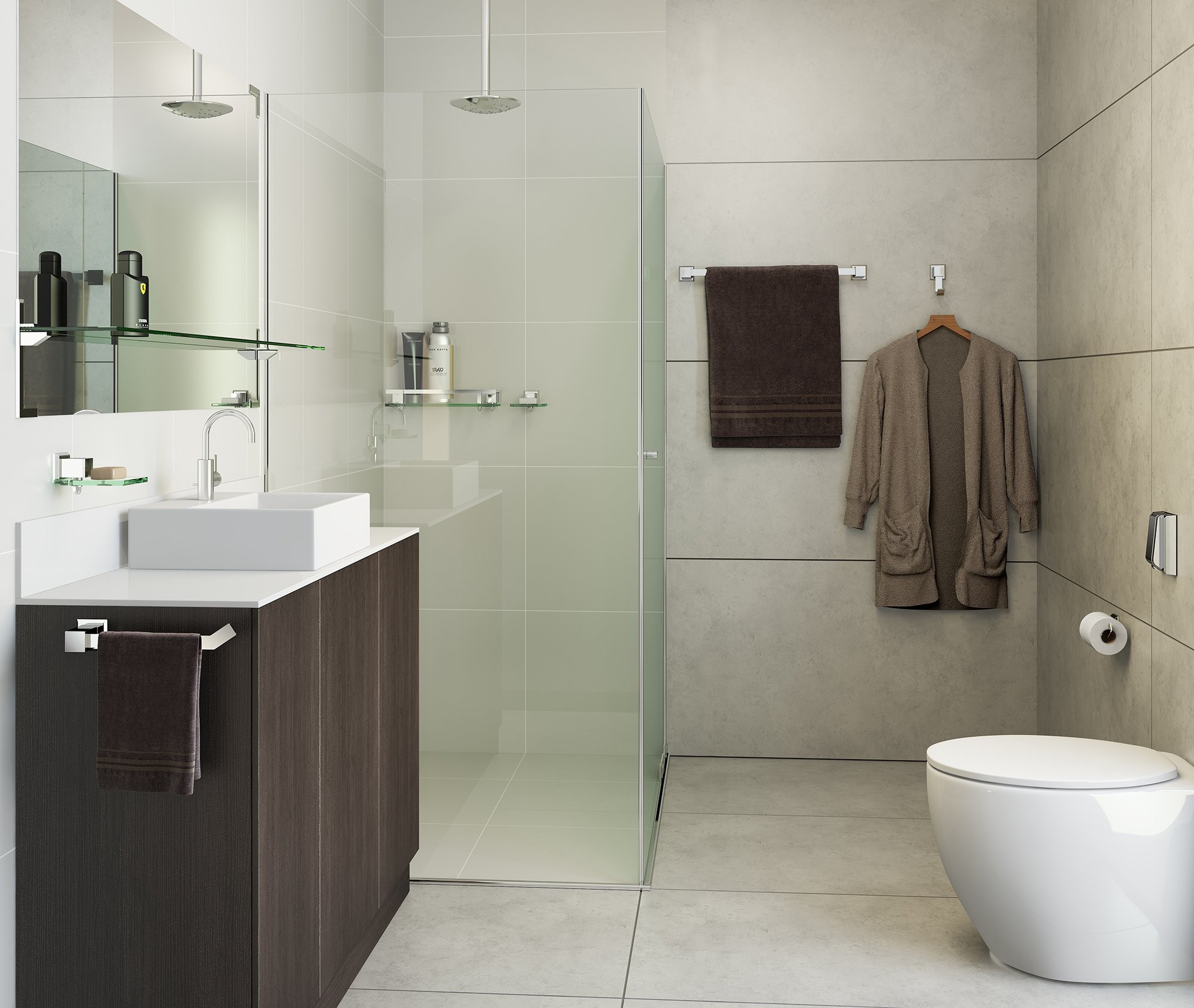 PORTA TOALHA DE BANHO 51CM INOX PREMIUM