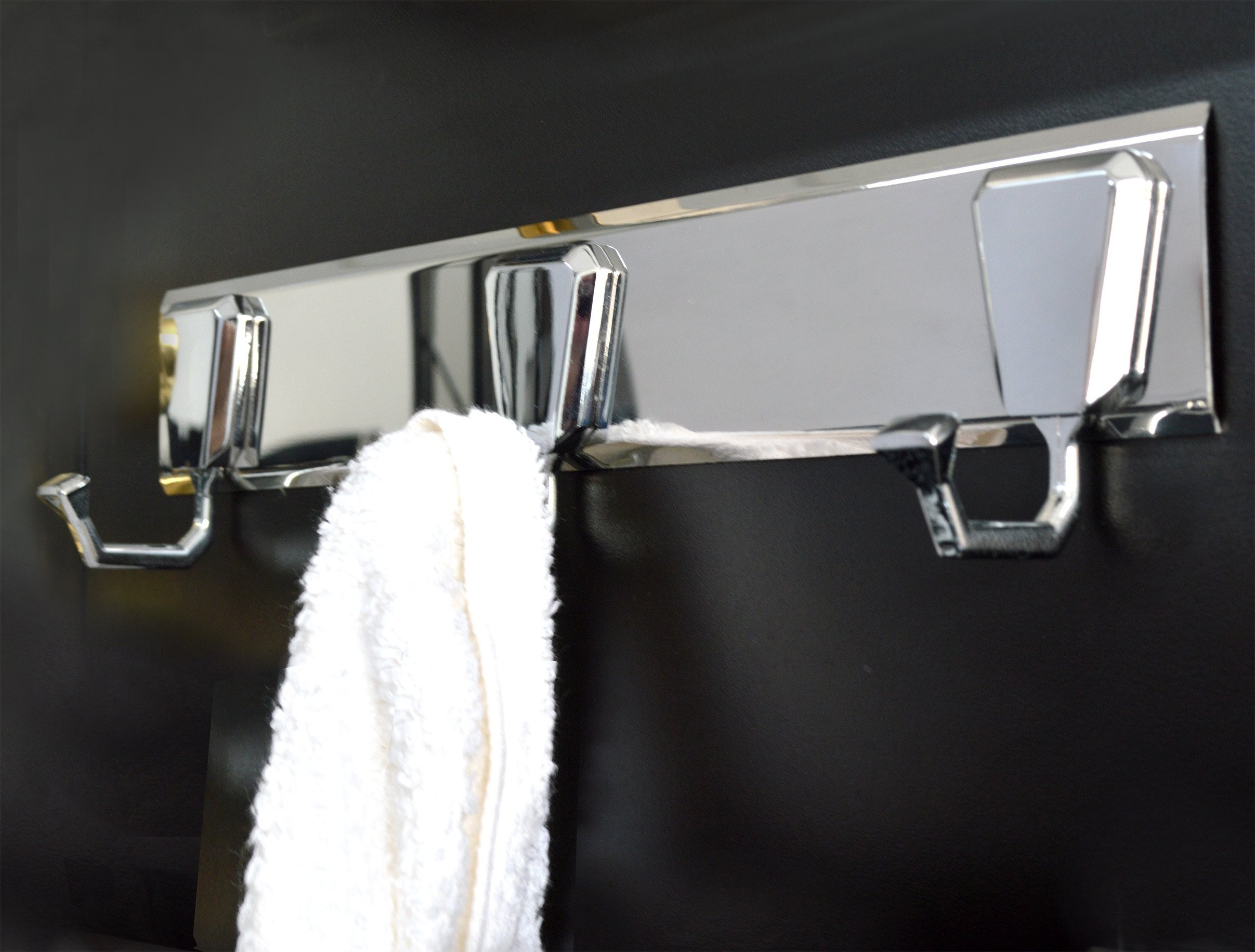 CABIDE DE PAREDE 3 GANCHOS INOX PREMIUM
