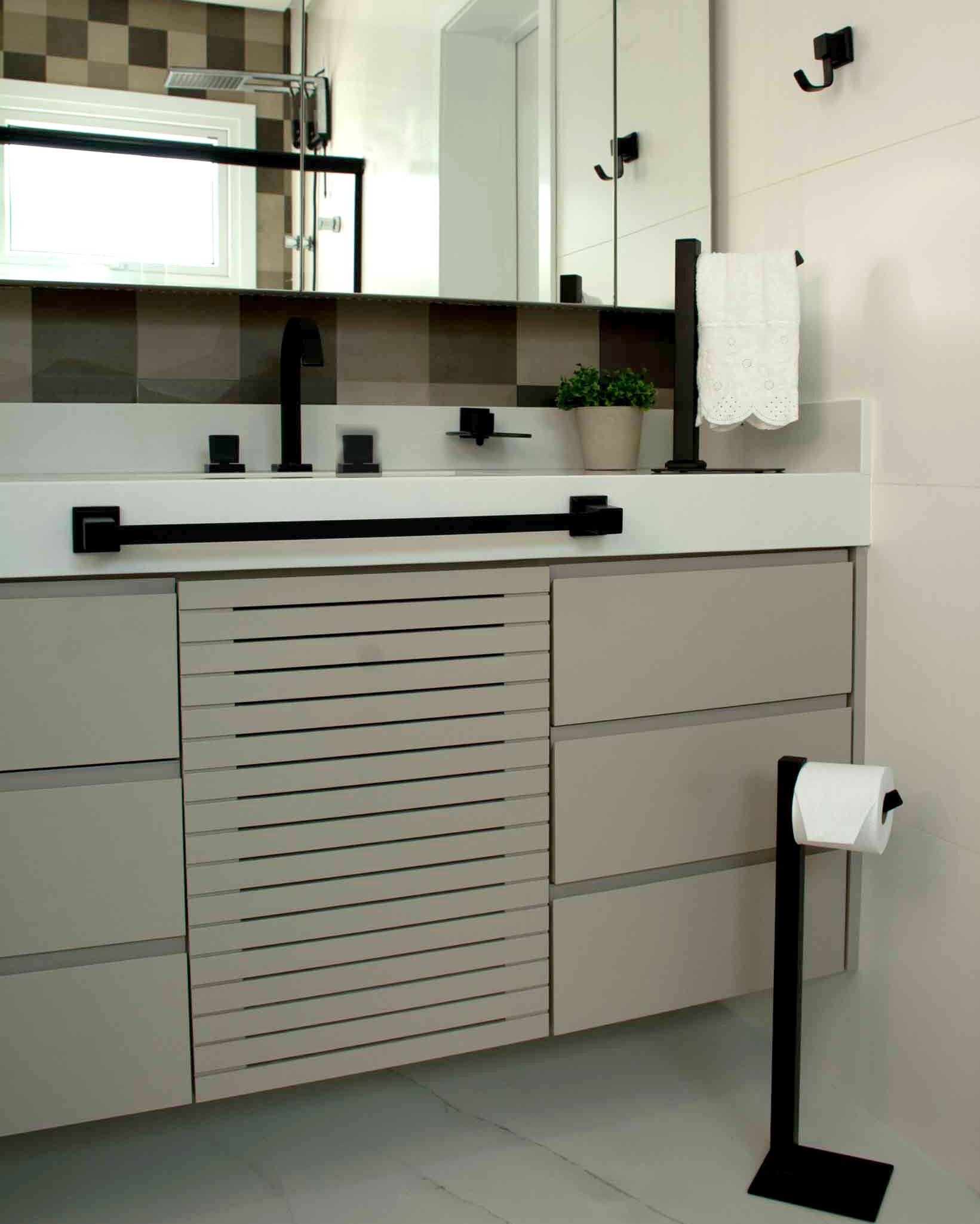 KIT DE ACESSÓRIOS PARA BANHEIRO 6 PEÇAS INOX BLACK
