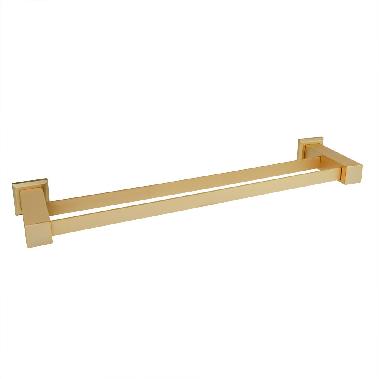 PORTA TOALHA DE BANHO DUPLO 62CM INOX OURO FOSCO