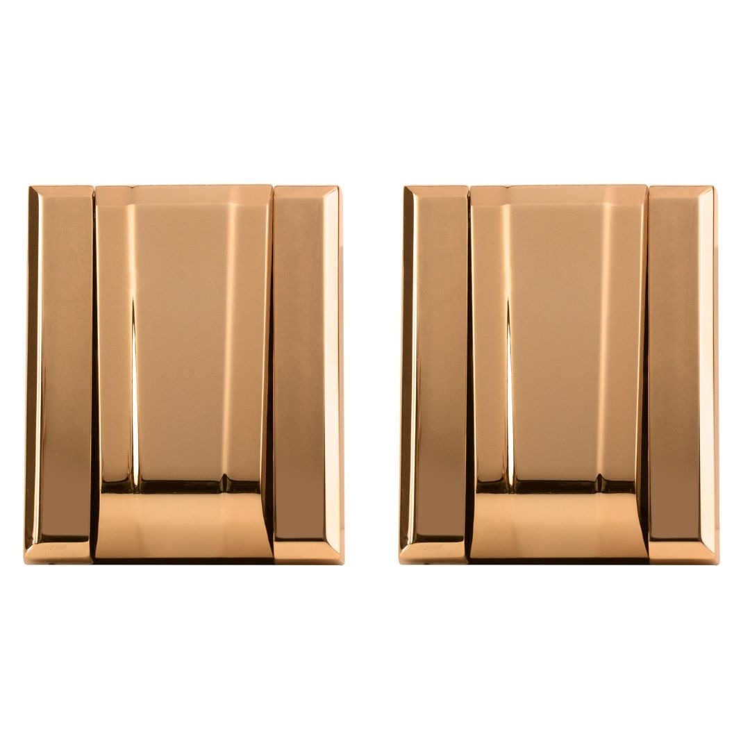 KIT 2 ACABAMENTOS PARA VÁLVULA DE DESCARGA ROSE GOLD