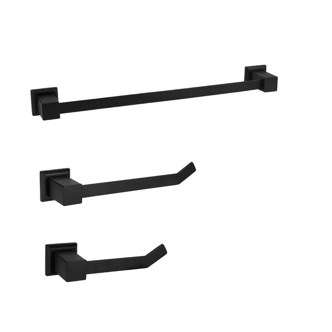 KIT DE ACESSÓRIOS PARA BANHEIRO BLACK