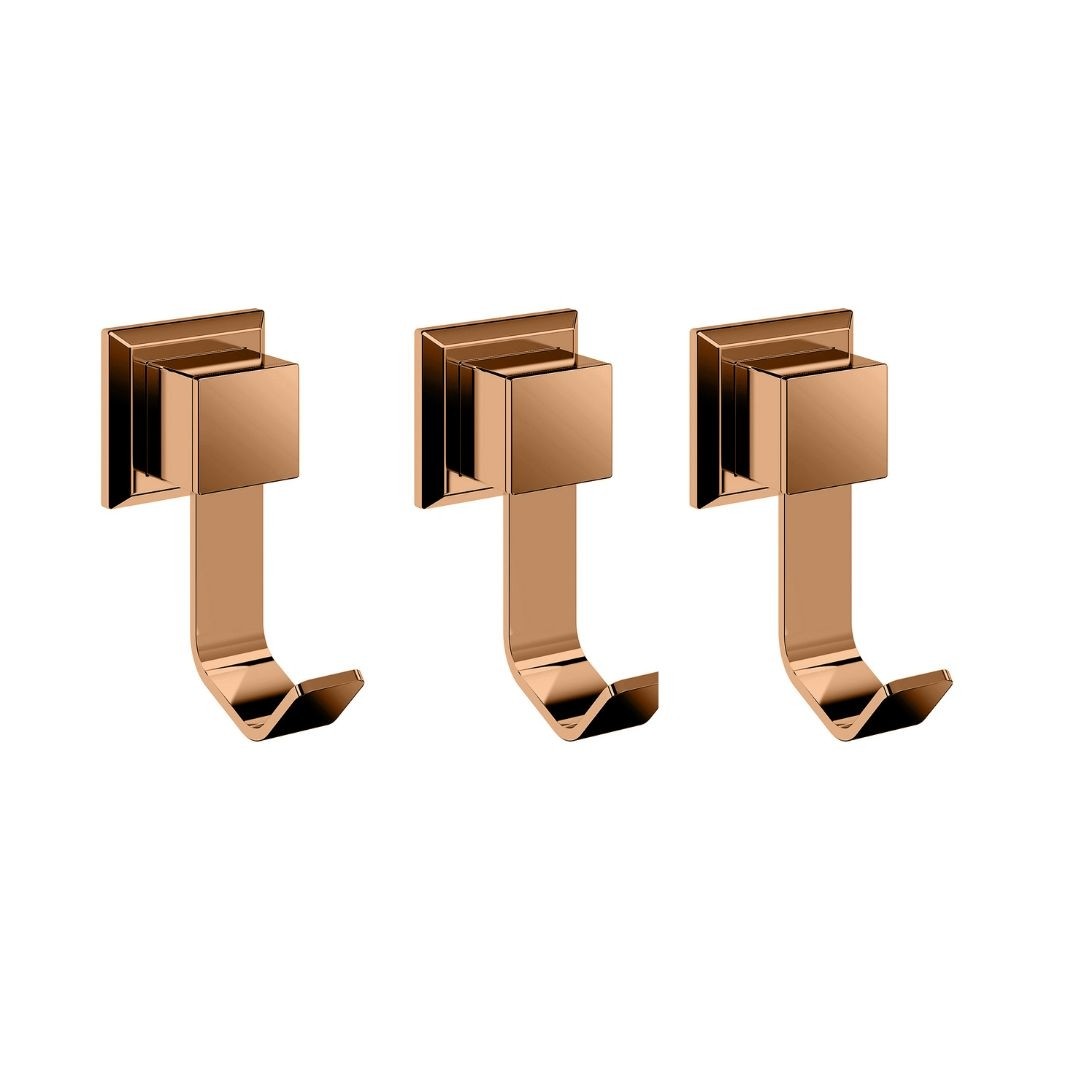 KIT COM 3 CABIDES ROSE GOLD