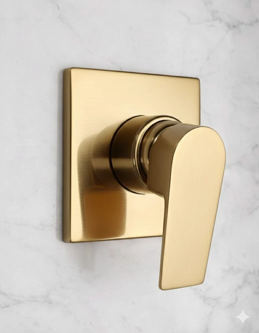 Monocomando 3/4 Baixa Press&atilde;o para Chuveiro -OURO ESCOVADO