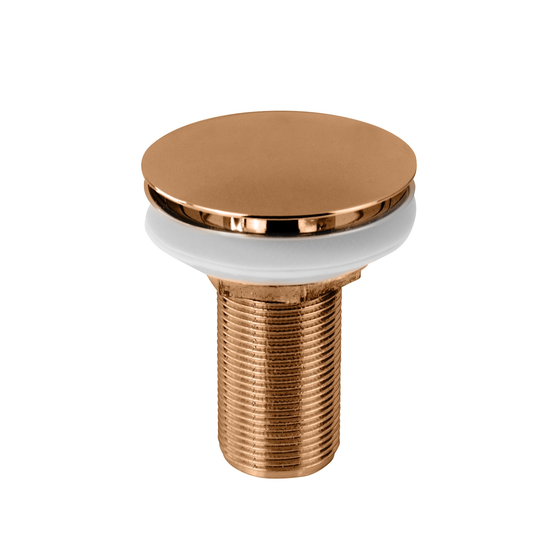 KIT 2 VÁLVULAS DE ESCOAMENTO 7/8” PARA LAVATÓRIO CLICK UP TAMPA GRANDE ROSE GOLD