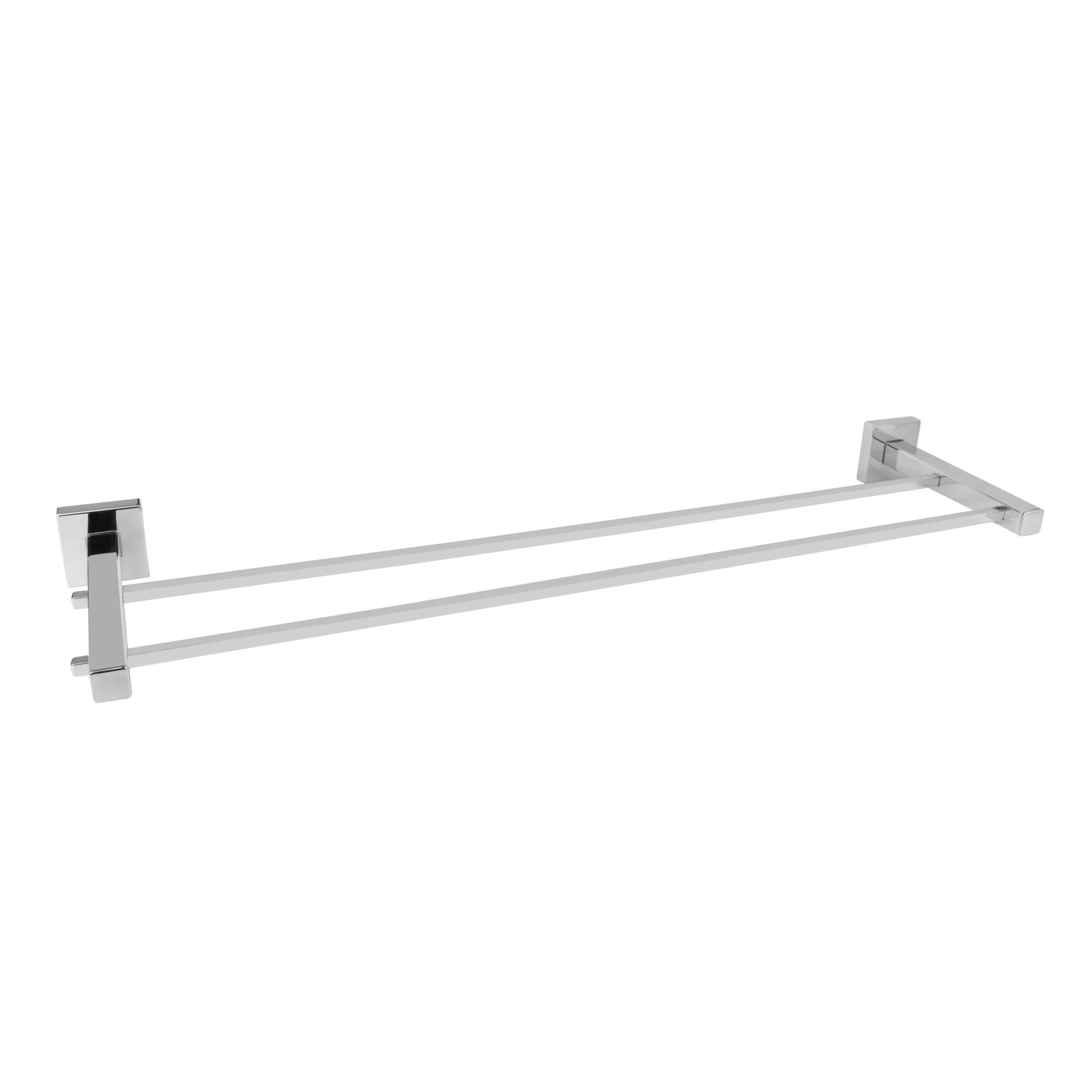 PORTA TOALHA DE BANHO DUPLO 51CM POLIDO SQUARE