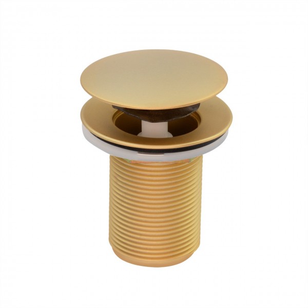 VÁLVULA DE ESCOAMENTO 1.1/4”  PARA TANQUE CLICK UP OURO FOSCO