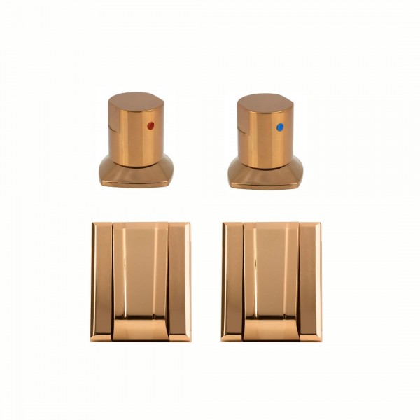 KIT DE ACESSÓRIOS PARA BANHEIRO ROSE GOLD