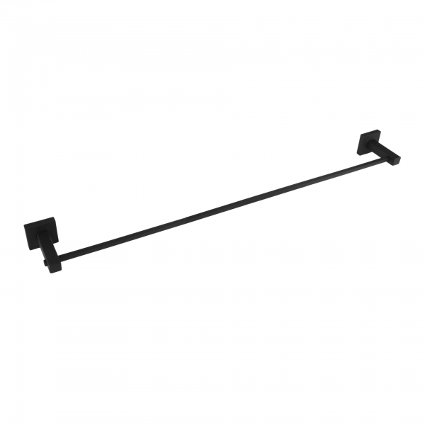 PORTA TOALHA DE BANHO 62CM INOX  SQUARE BLACK