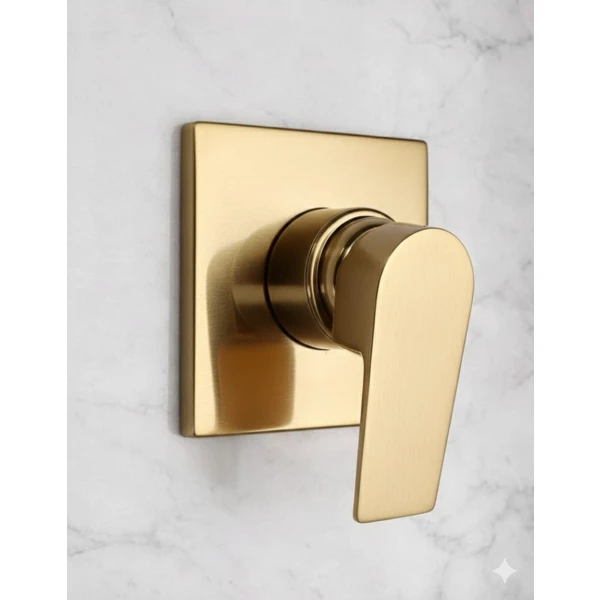 Monocomando 3/4 Baixa Press&atilde;o para Chuveiro -OURO ESCOVADO