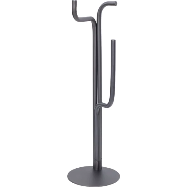 PAPELEIRA DUPLA DE CHÃO EM AÇO INOX LINHA TEX.