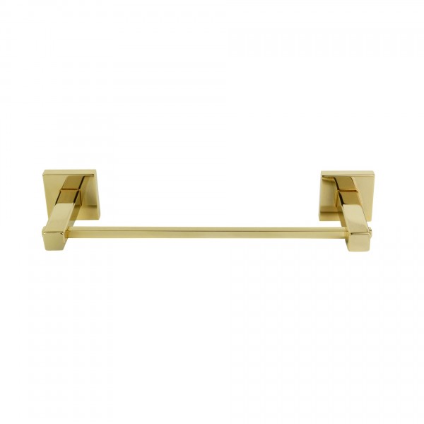 PORTA TOALHA DE ROSTO 24CM INOX SQUARE GOLD