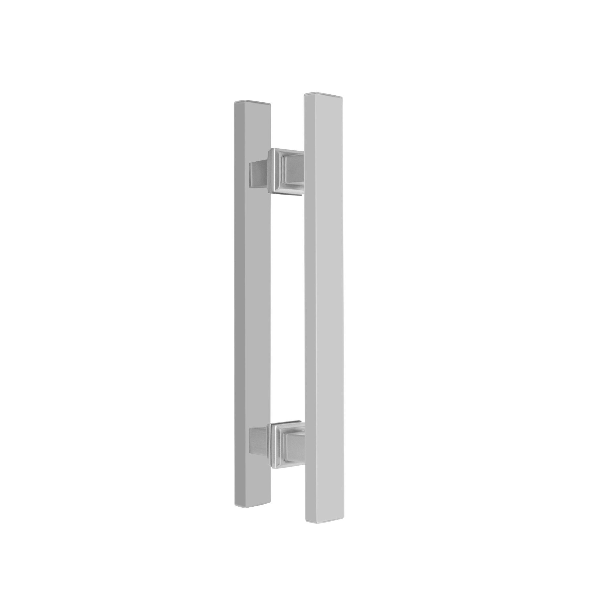 PUXADOR DUPLO PARA PORTA 1000MM INOX POLIDO PREMIUM