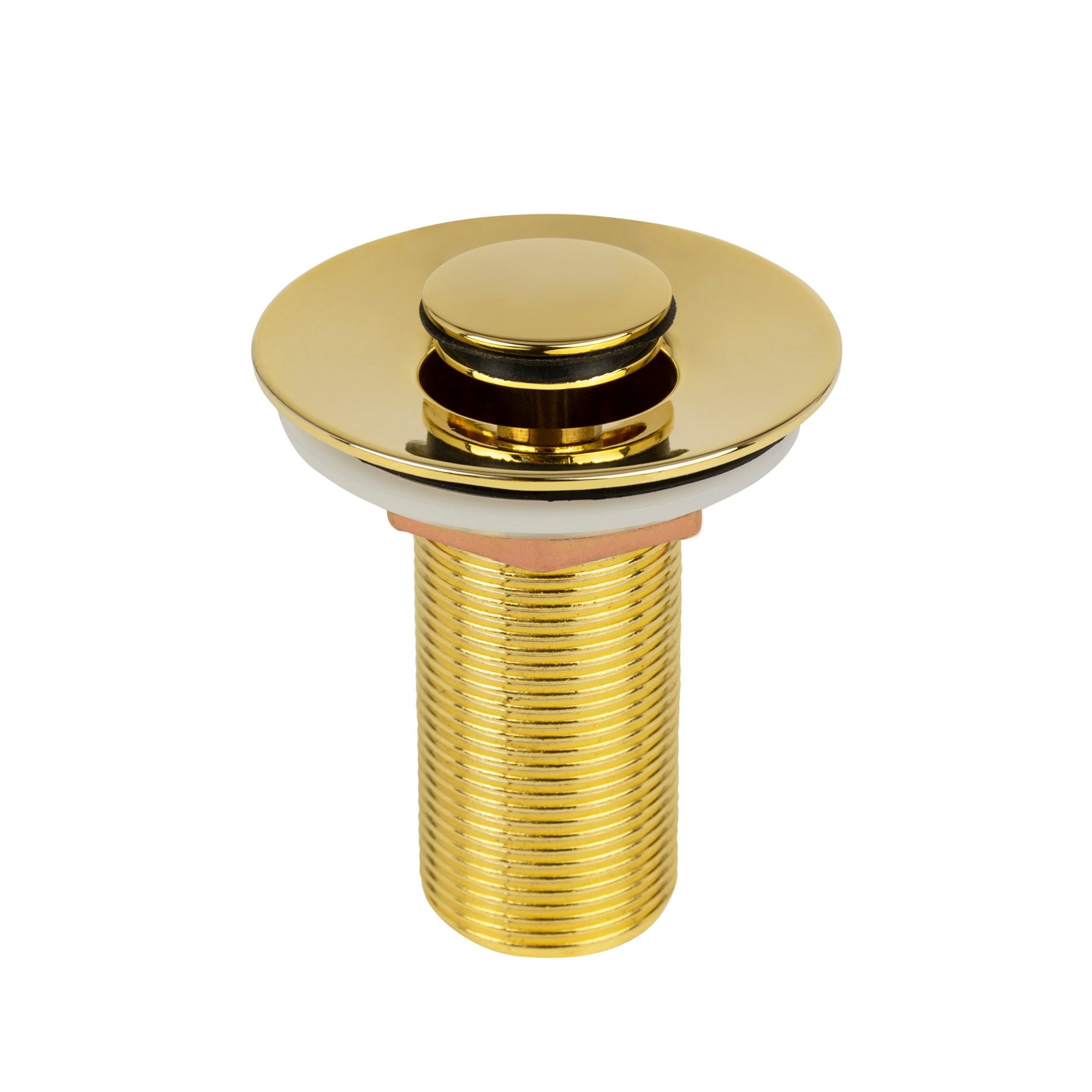 VÁLVULA DE ESCOAMENTO 7/8” DOURADA PARA LAVATÓRIO CLICK UP TAMPA PEQUENA GOLD