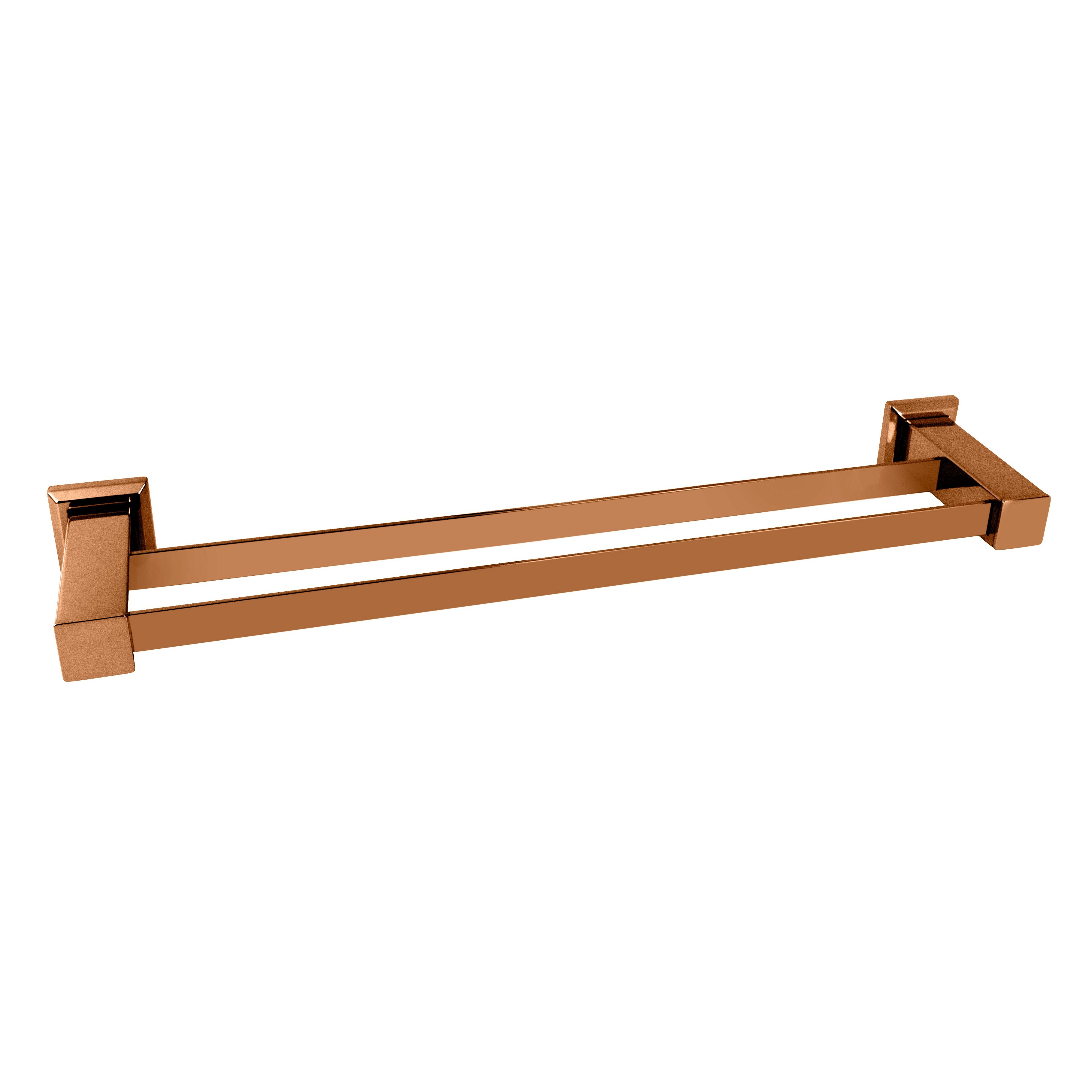 PORTA TOALHA DE BANHO DUPLO 51CM ROSE GOLD