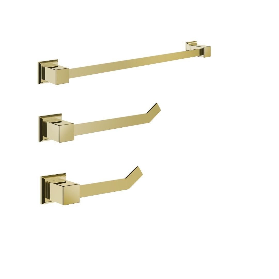 KIT DE ACESSÓRIOS PARA BANHEIRO GOLD