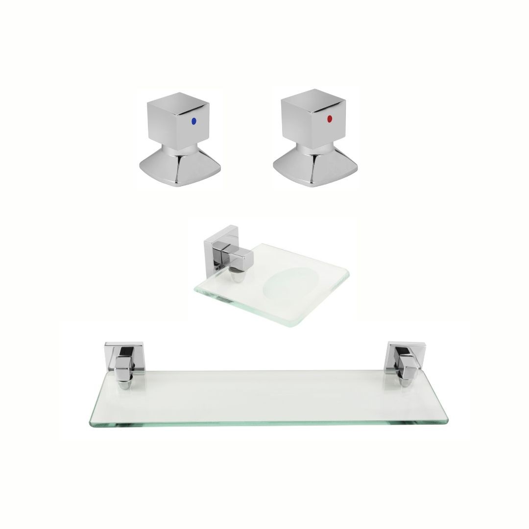 KIT DE ACESSÓRIOS PARA BANHEIRO SQUARE