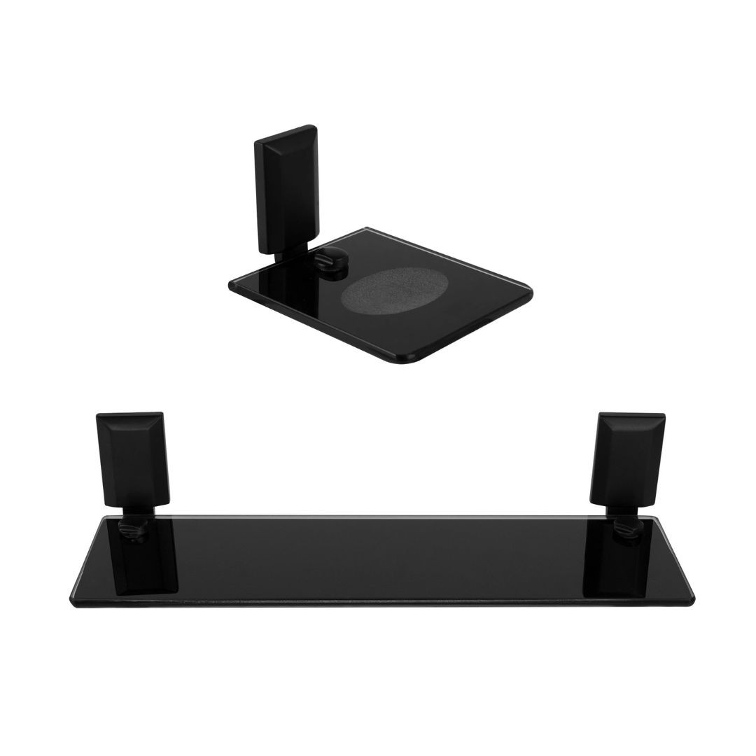 KIT PORTA SHAMPOO E SABONETEIRA CLASSIC BLACK
