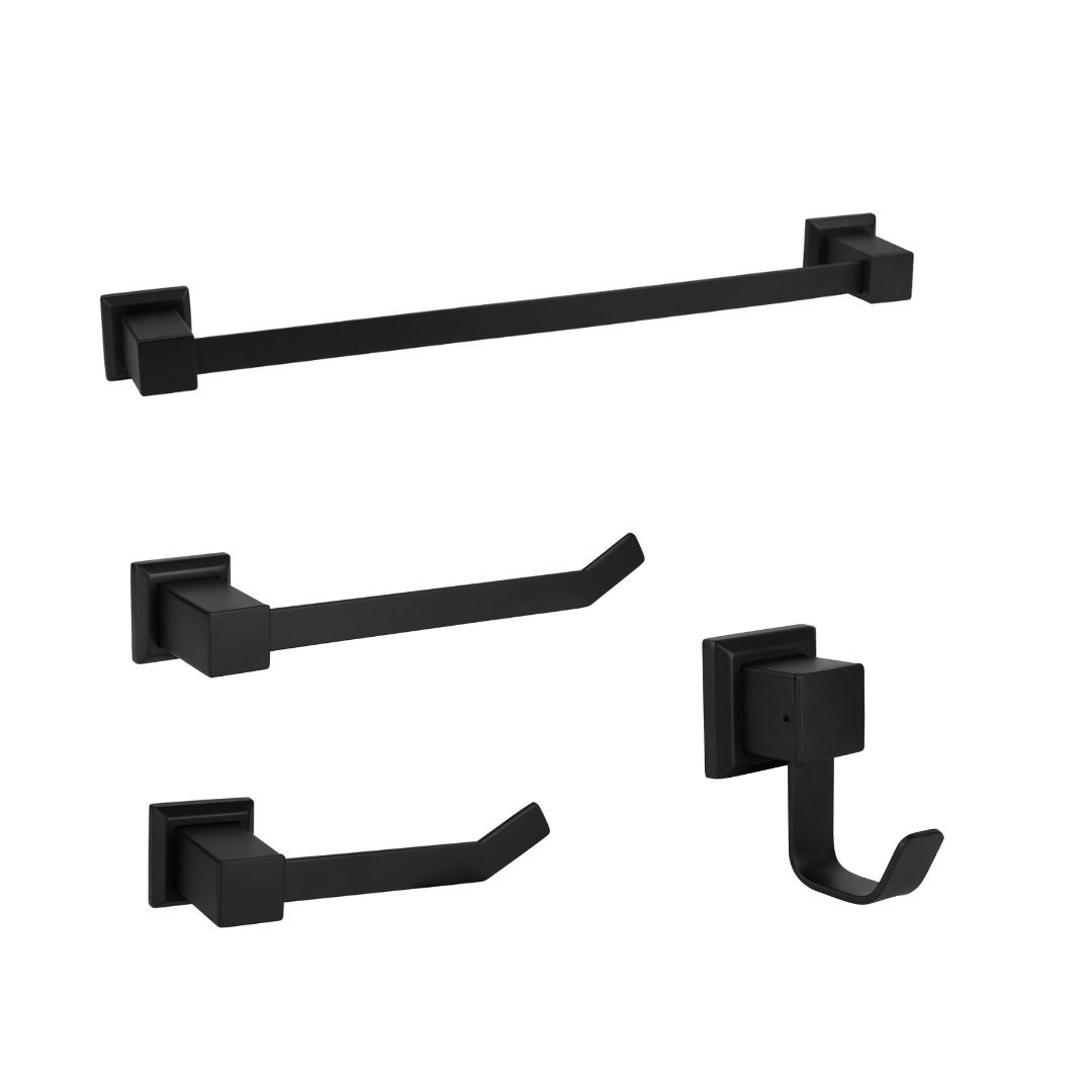 KIT DE ACESSÓRIOS PARA BANHEIRO BLACK