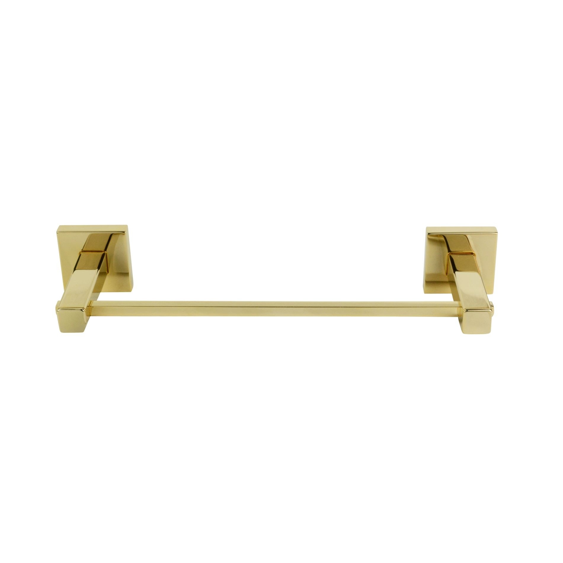 PORTA TOALHA DE ROSTO 24CM INOX SQUARE GOLD