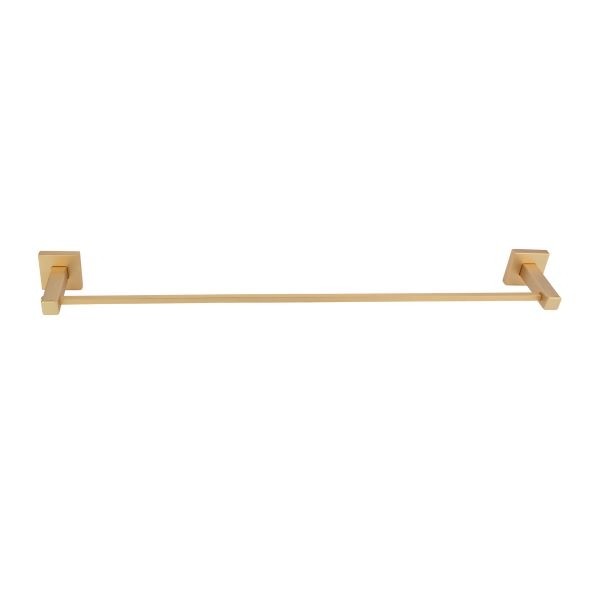 PORTA TOALHA DE BANHO 51CM SQUARE OURO FOSCO