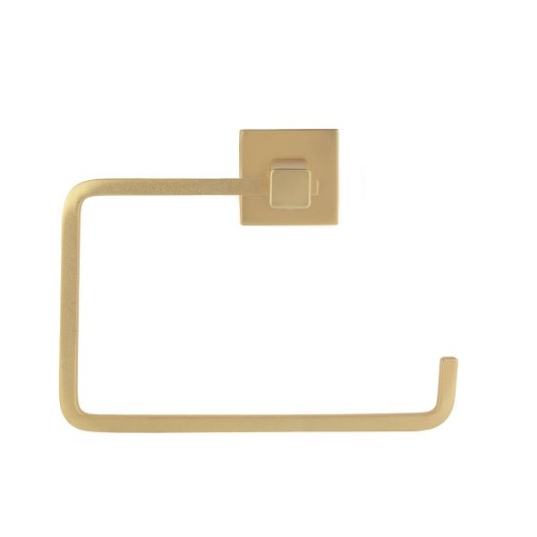 PORTA PAPEL HIGIÊNICO SQUARE OURO FOSCO