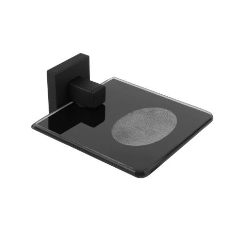 SABONETEIRA INOX SQUARE BLACK