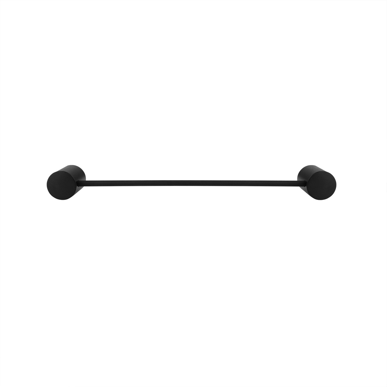 PORTA TOALHA DE ROSTO 22CM PRETO FOSCO SERENITY