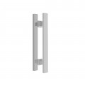 PUXADOR DUPLO PARA PORTA 800MM INOX POLIDO PREMIUM