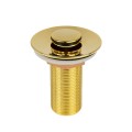 VÁLVULA DE ESCOAMENTO 7/8” DOURADA PARA LAVATÓRIO CLICK UP TAMPA PEQUENA GOLD