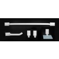 KIT DE ACESSÓRIOS PARA BANHEIRO 5 PEÇAS CLASSIC WHITE