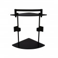 PRATELEIRA DE CANTO DUPLO INOX BLACK