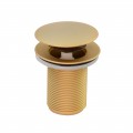 VÁLVULA DE ESCOAMENTO 1.1/4”  PARA TANQUE CLICK UP OURO FOSCO