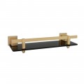 PORTA SHAMPOO  INOX OURO FOSCO